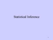 Statistical Inference