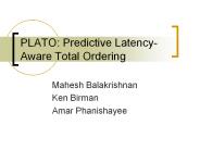 PLATO: Predictive Latency-Aware Total Ordering
