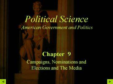 Political Science American Government and Politics