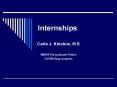 Internships PowerPoint PPT Presentation
