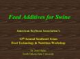 Feed Additives for Swine PowerPoint PPT Presentation