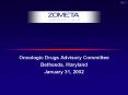 Oncologic Drugs Advisory Committee PowerPoint PPT Presentation