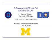 B-Tagging at CDF and D