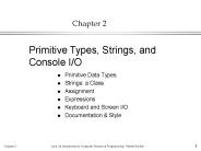 Primitive Data Types