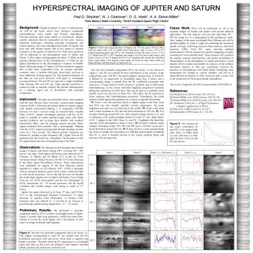 HYPERSPECTRAL IMAGING OF JUPITER AND SATURN