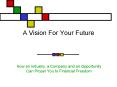 A Vision For Your Future PowerPoint PPT Presentation