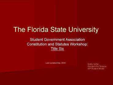 Student Government Association