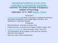 International Conference on Kurt Lewin: Contribution to Contemporary Psychology. Casimirus The Great University of Bydgoszcz, Institute of Psychology September 10-12, 2004 Mogilno, Poland PowerPoint PPT Presentation
