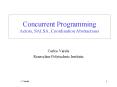Concurrent Programming Actors, SALSA, Coordination Abstractions PowerPoint PPT Presentation