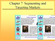 Chapter 7 Segmenting and Targeting Markets