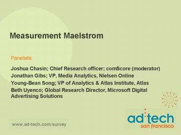 Measurement Maelstrom