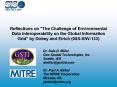 Reflections on "The Challenge of Environmental Data Interoperability on the Global Information Grid" PowerPoint PPT Presentation