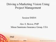 Driving a Marketing Vision Using Project Management