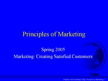 Principles of Marketing