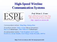 High-Speed Wireline Communication Systems