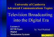University of Canberra Advanced Communications Topics