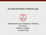 An Extended Model of Natural Logic