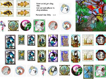 Print on ink jet cling film.