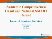 Academic Competitiveness Grant and National SMART Grant