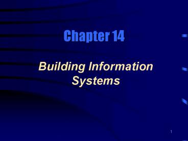 Building Information Systems