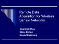 Remote Data Acquisition for Wireless Sensor Networks PowerPoint PPT Presentation