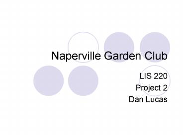 Naperville Garden Club