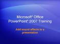 Microsoft Office PowerPoint 2007 Training PowerPoint PPT Presentation