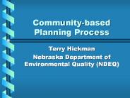 Community-based Planning Process