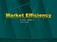 Market Efficiency PowerPoint PPT Presentation