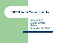 TCPRelated Measurements