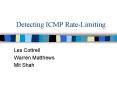 Detecting ICMP RateLimiting PowerPoint PPT Presentation
