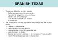 SPANISH TEXAS PowerPoint PPT Presentation