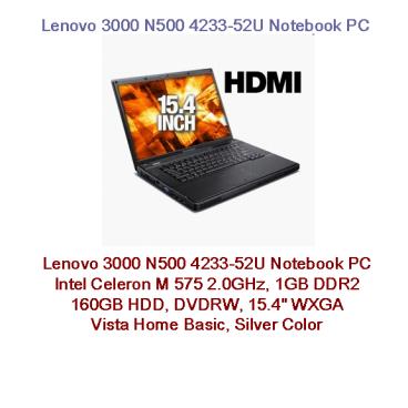 Lenovo 3000 N500 423352U Notebook PC T7115404