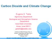 Carbon Dioxide and Climate Change