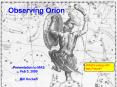 Observing Orion PowerPoint PPT Presentation
