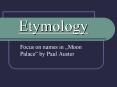 Etymology PowerPoint PPT Presentation