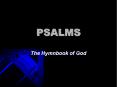 PSALMS PowerPoint PPT Presentation