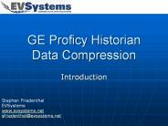 GE Proficy Historian Data Compression