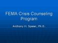 FEMA Crisis Counseling Program PowerPoint PPT Presentation