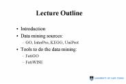 Lecture Outline