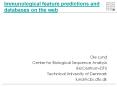 Immunological%20feature%20predictions%20and%20databases%20on%20the%20web PowerPoint PPT Presentation
