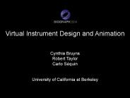 Virtual Instrument Design and Animation