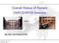 Overall Status of Recent UNECEWP29 Sessions PowerPoint PPT Presentation