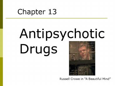 Antipsychotic Drugs