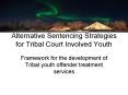 Alternative Sentencing Strategies for Tribal Court Involved Youth PowerPoint PPT Presentation