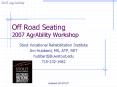 Off Road Seating 2007 AgrAbility Workshop PowerPoint PPT Presentation