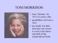 TONI MORRISON PowerPoint PPT Presentation