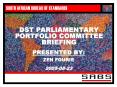 DST%20PARLIAMENTARY%20PORTFOLIO%20COMMITTEE%20BRIEFING PowerPoint PPT Presentation