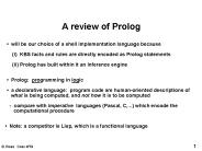 A review of Prolog