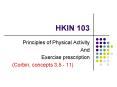 HKIN 103 PowerPoint PPT Presentation